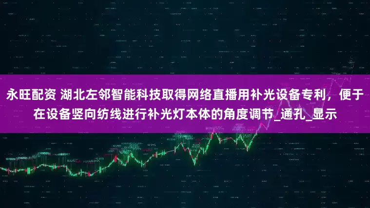 永旺配资 湖北左邻智能科技取得网络直播用补光设备专利，便于在设备竖向纺线进行补光灯本体的角度调节_通孔_显示