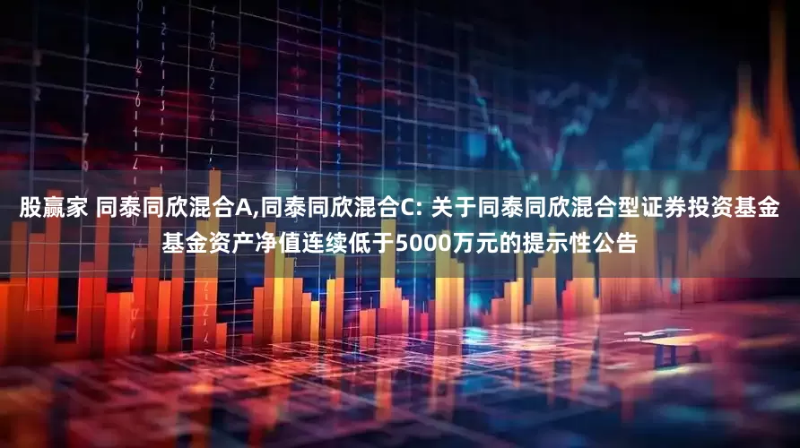 股赢家 同泰同欣混合A,同泰同欣混合C: 关于同泰同欣混合型证券投资基金基金资产净值连续低于5000万元的提示性公告